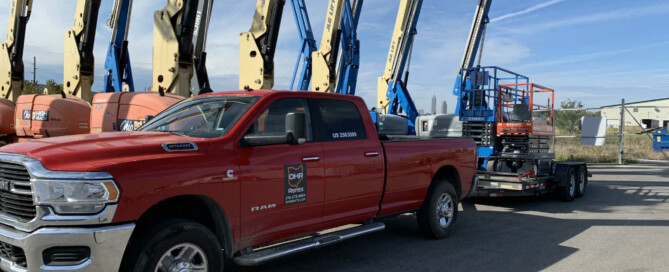 ohr rents lift rental cleveland ohio red truck